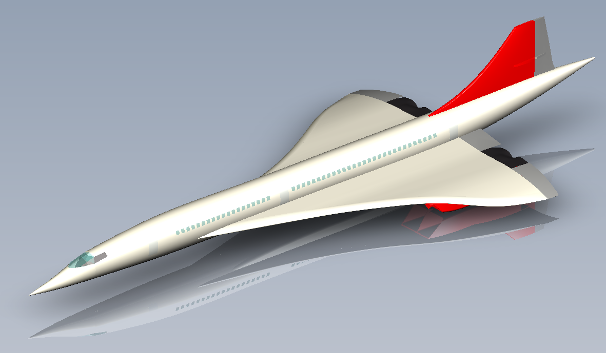 10--Concorde协和飞机模型3D图纸